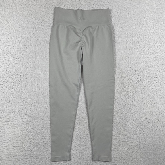 OQQ‎ Leggings Womens Small Gray Sculpt Seamless Scrunched Butt Yoga Gym Workout - Picture 2 of 9